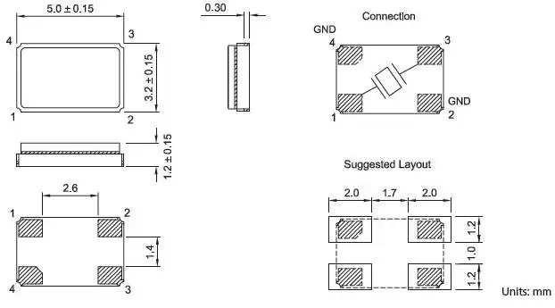 5032贴片晶振-芯城品牌采购网